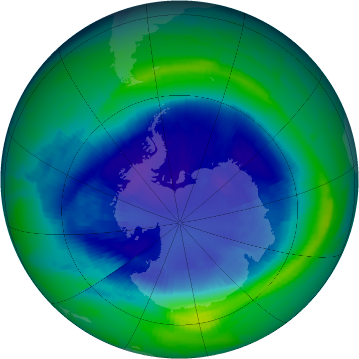 Ozone Map 1997-09-08